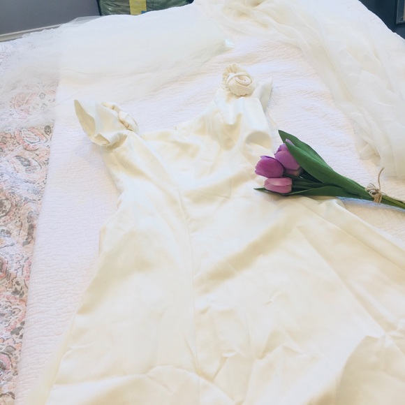 Romantic vintage wedding Dress🤍🤍🤍💍👡💐💐💐Y2K - Picture 4 of 9